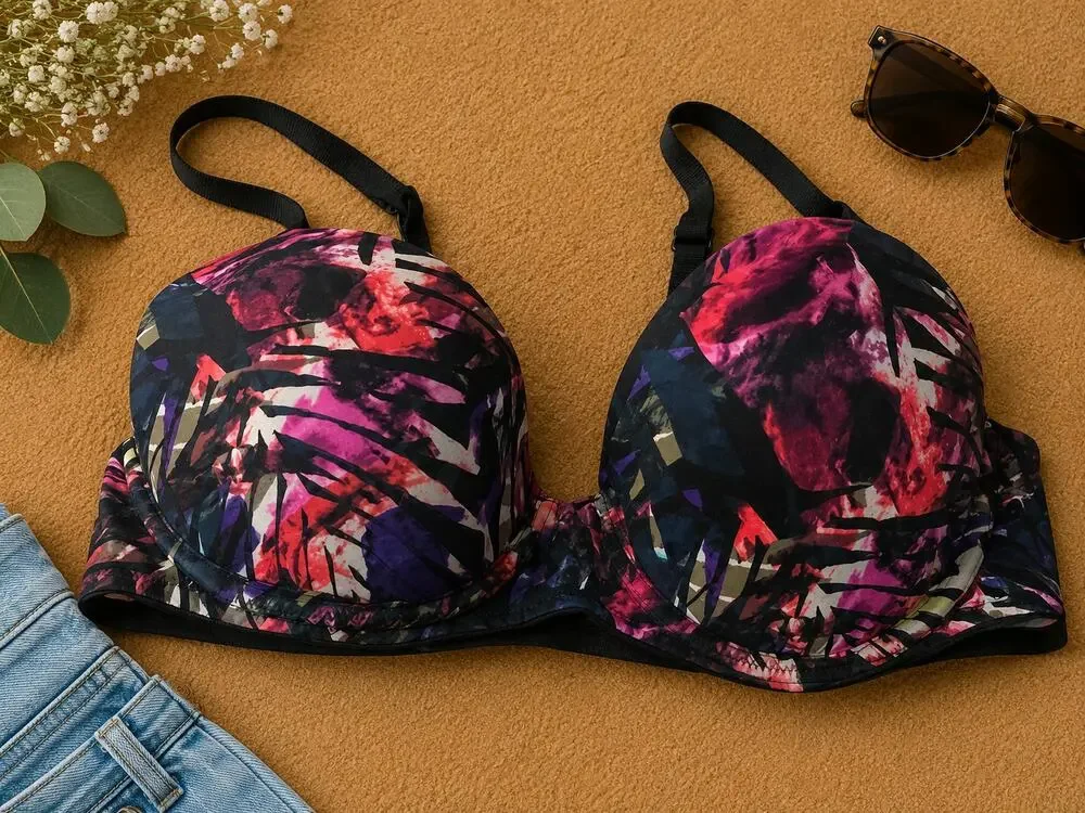 Victoria's Secret PINK Women's Floral Wear Everywhere Lightly Lined Bra Size 32C